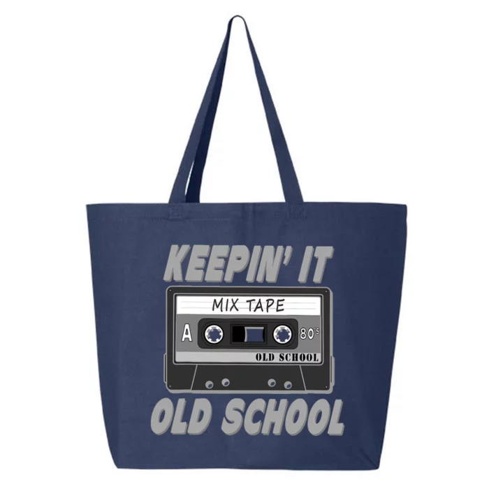 Old School Hip Hop 80s 90s Vintage Mixtape Cassette Tape 25L Jumbo Tote