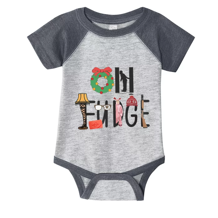 Oh Santa Hat Funny Christmas Story Family Christmas Infant Baby Jersey Bodysuit