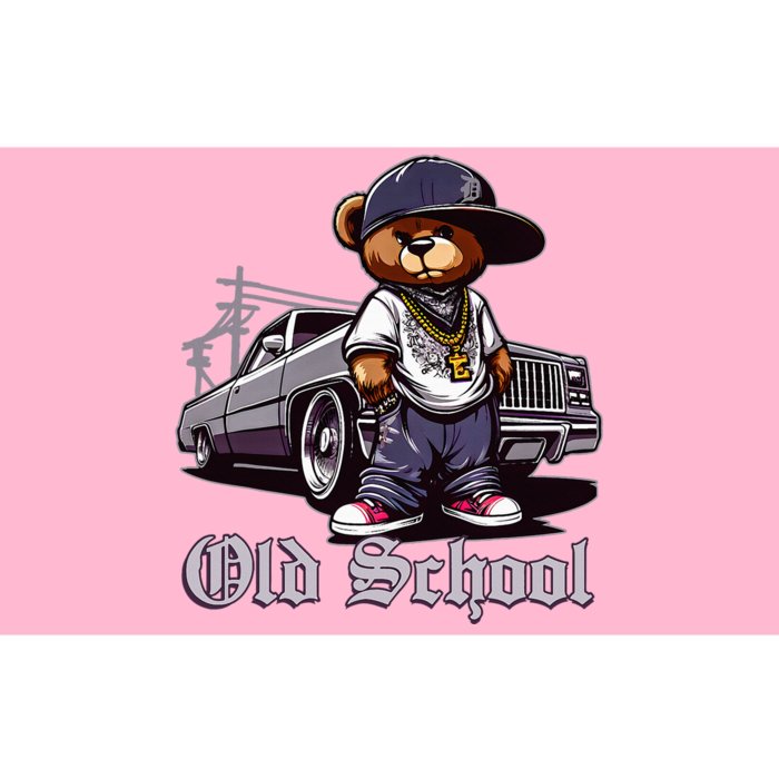 Old School Hip Hop Teddy Bear Lowrider Chicano Culture Cute Bumper Sticker