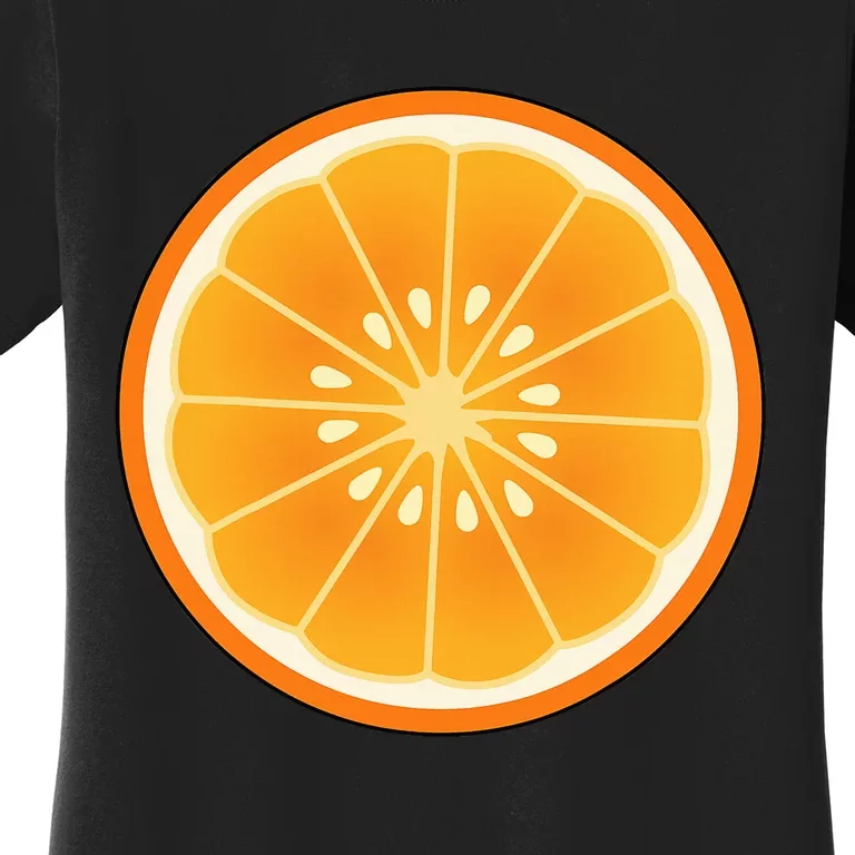 Orange Slice Halloween Costume Fun and Easy Fruit DressUp Women's T-Shirt