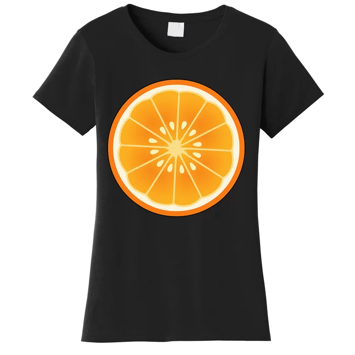 Orange Slice Halloween Costume Fun and Easy Fruit DressUp Women's T-Shirt