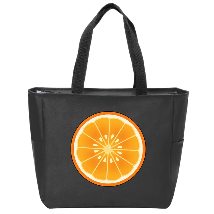 Orange Slice Halloween Costume Fun and Easy Fruit DressUp Zip Tote Bag