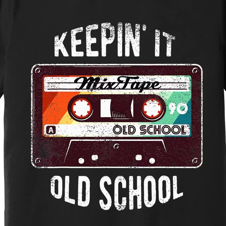 Old School Hip Hop 80s 90s Mixtape Graphic Premium T-Shirt