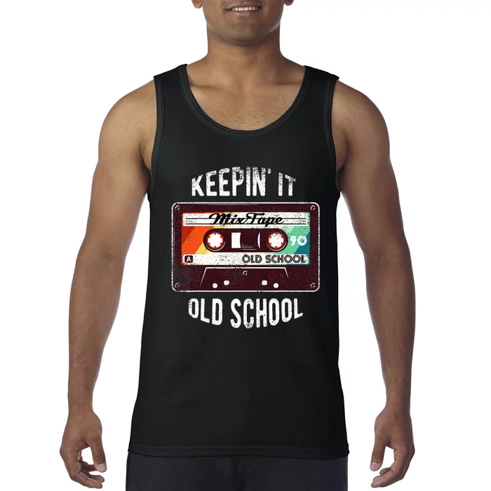 Old School Hip Hop 80s 90s Mixtape Graphic Tank Top