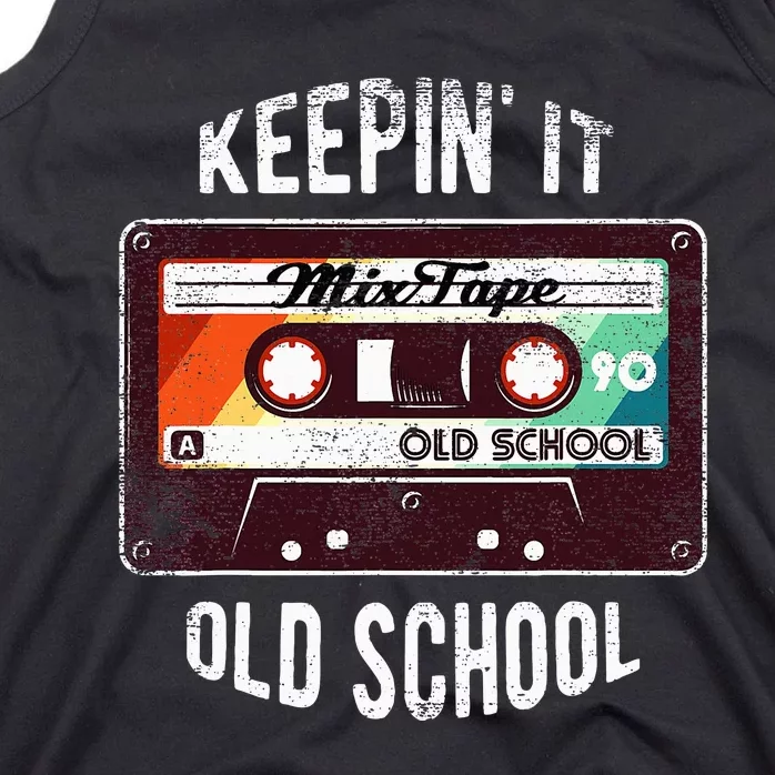 Old School Hip Hop 80s 90s Mixtape Graphic Tank Top