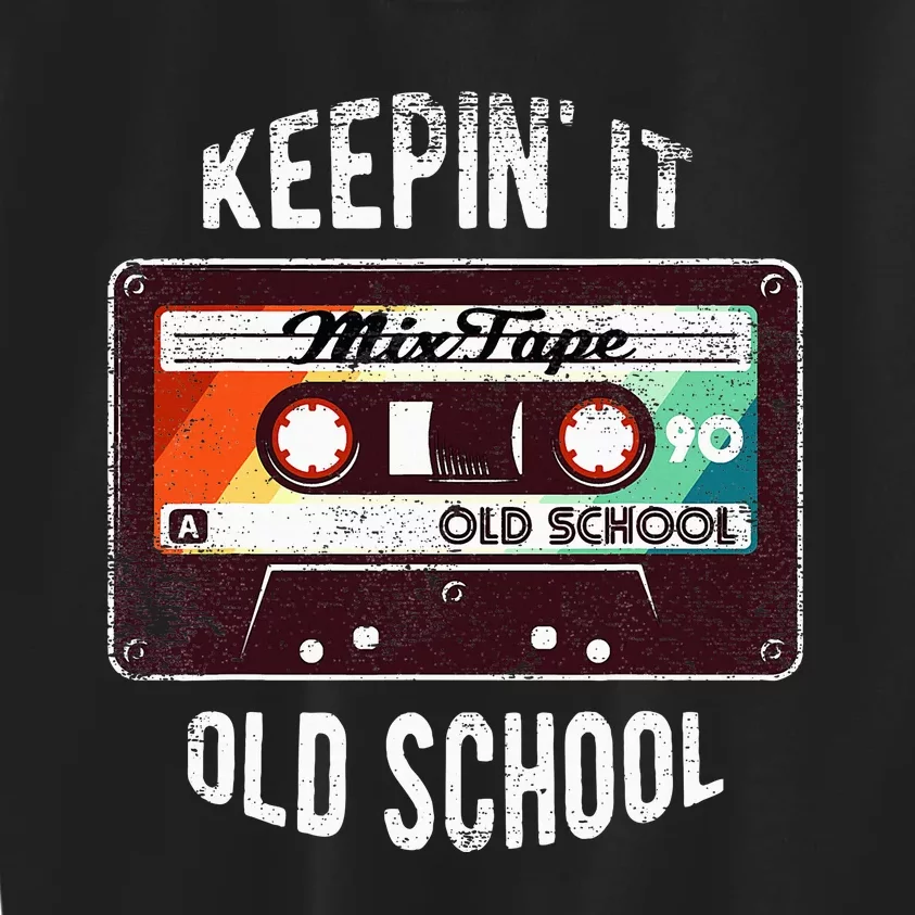 Old School Hip Hop 80s 90s Mixtape Graphic Kids Sweatshirt