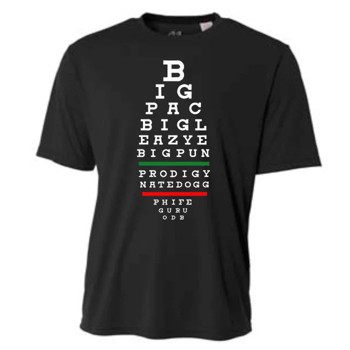 Old School Hip Hop Music Rap Legends Eye Chart 90s Hip Hop Cooling Performance Crew T-Shirt