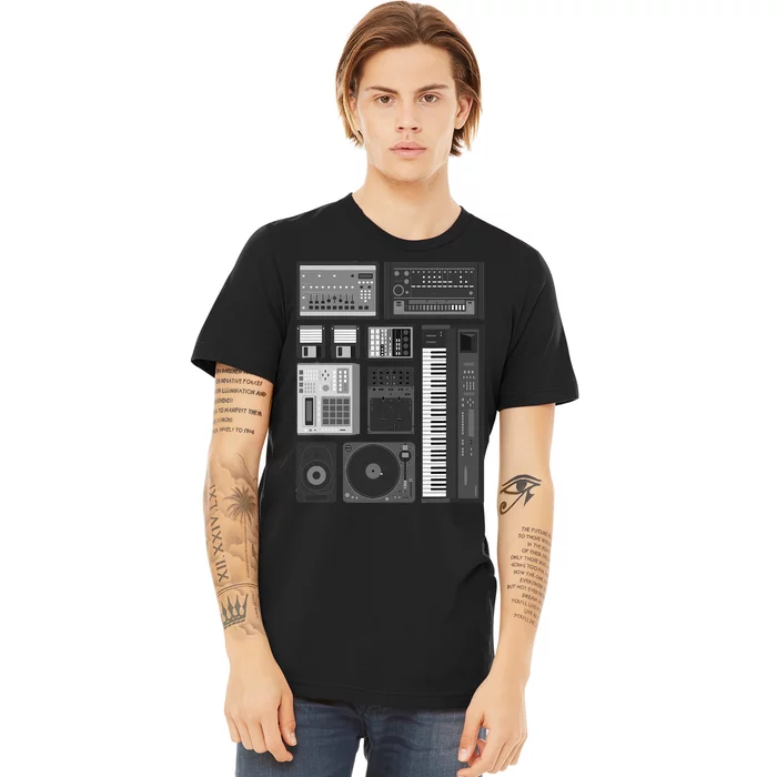 Old School Hip Hop Rap Music Beat Maker Premium T-Shirt