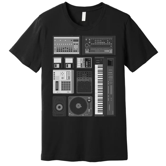 Old School Hip Hop Rap Music Beat Maker Premium T-Shirt