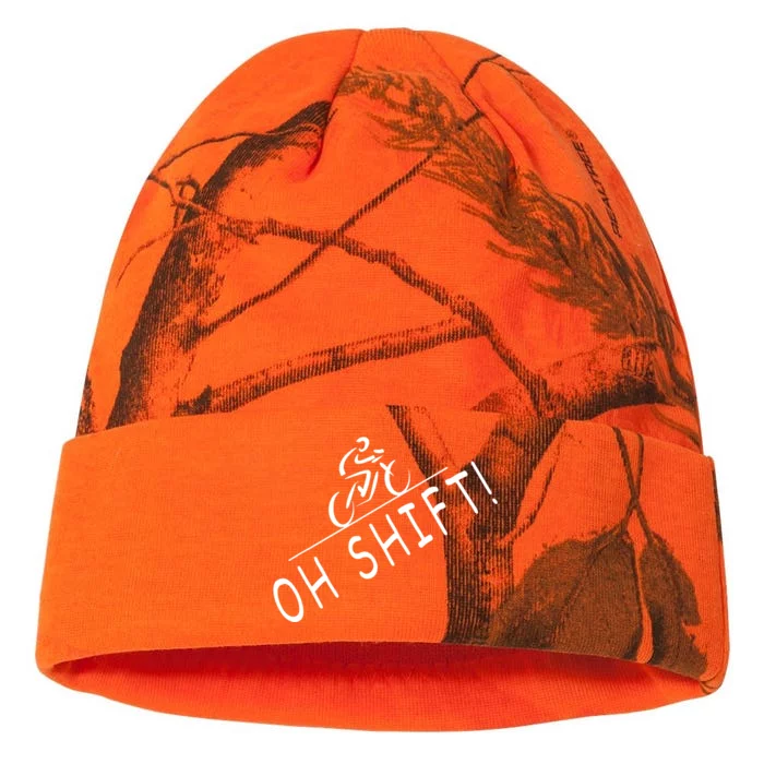 Ohh Shift Hilarious Bike Rider Bicycle Kati - 12in Camo Beanie