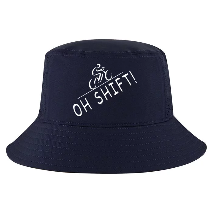 Ohh Shift Hilarious Bike Rider Bicycle Cool Comfort Performance Bucket Hat