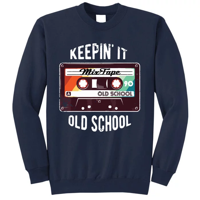 Old School Hip Hop 80s 90s Mixtape Graphic Tall Sweatshirt