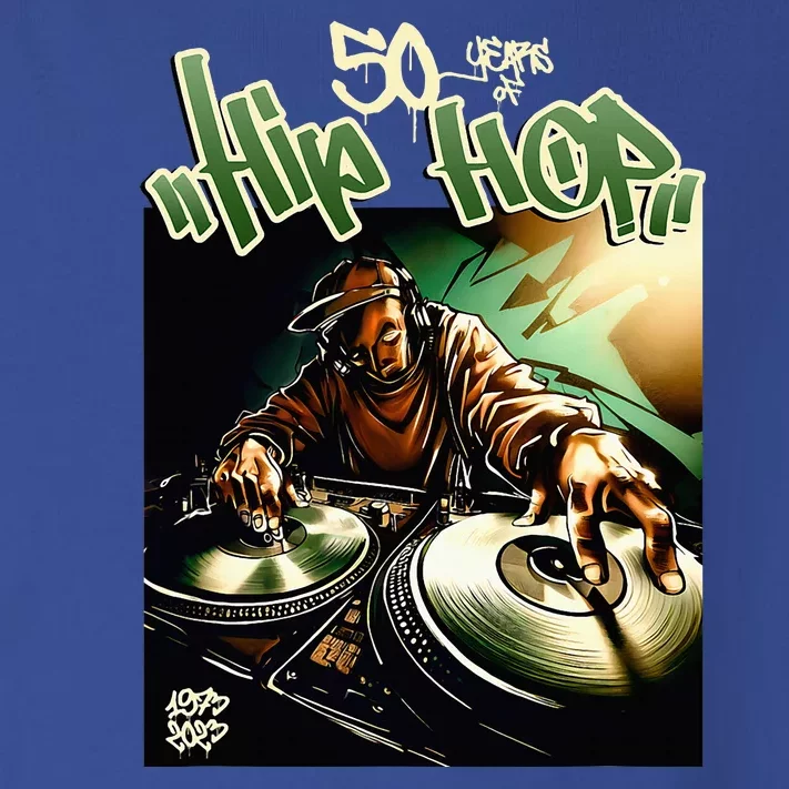 Old School Hip Hop Graffiti Hip Hop 50 Years Anniversary Dj Toddler Long Sleeve Shirt