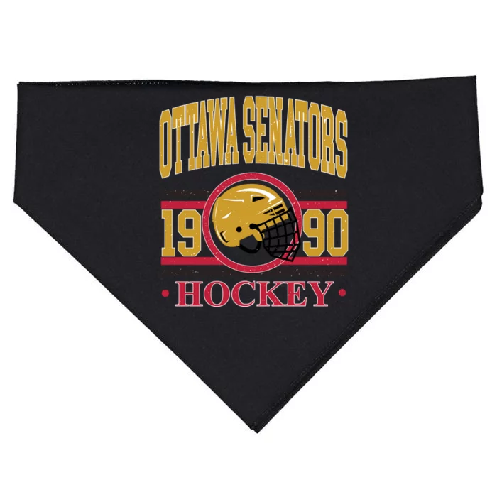 Ottawa Senators Hockey Team Supporter 1990 USA-Made Doggie Bandana