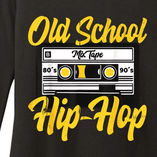 Old School Hip Hop 80s 90s Mixtape Cassette Womens CVC Long Sleeve Shirt