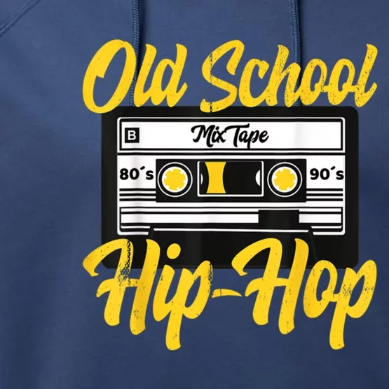 Old School Hip Hop 80s 90s Mixtape Cassette Performance Fleece Hoodie