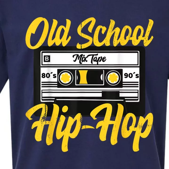 Old School Hip Hop 80s 90s Mixtape Cassette Sueded Cloud Jersey T-Shirt