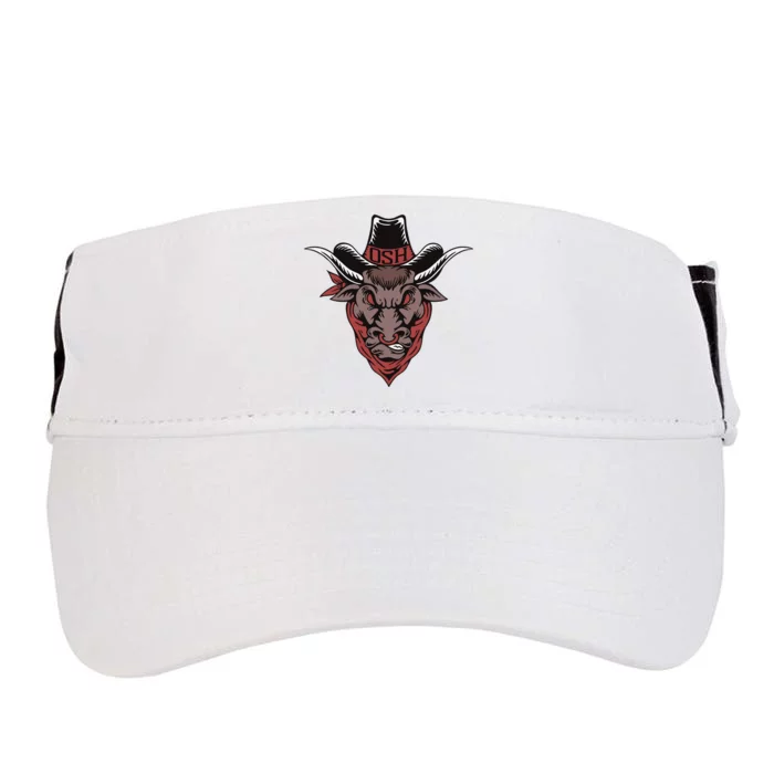 Old School Hats Bull Custom Printed Adult Drive Performance Visor