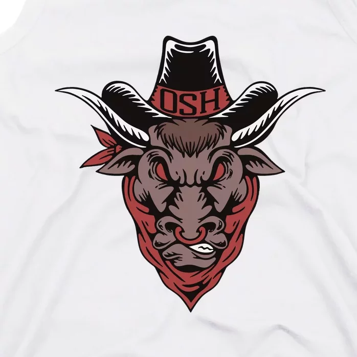 Old School Hats Bull Custom Printed Tank Top