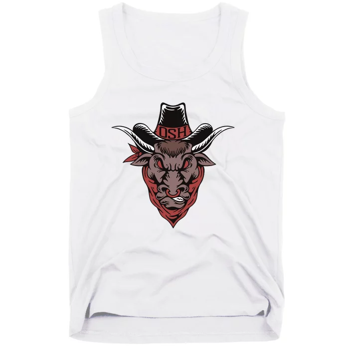 Old School Hats Bull Custom Printed Tank Top