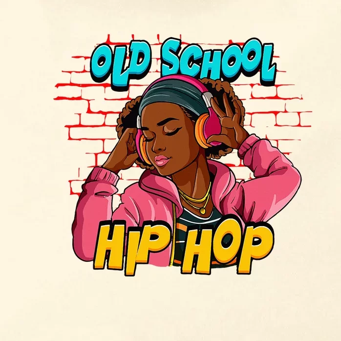 Old School Hip Hop Girl Zip Tote Bag