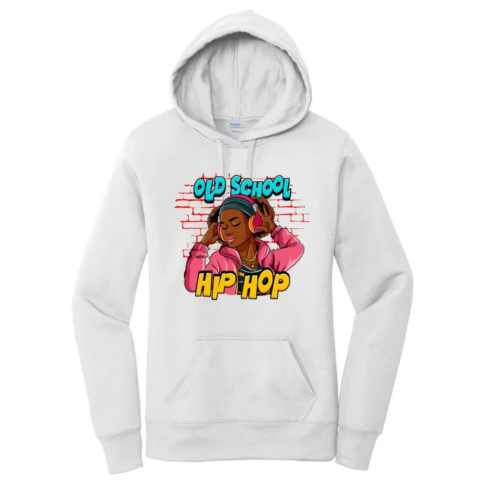 Old School Hip Hop Girl Women's Pullover Hoodie