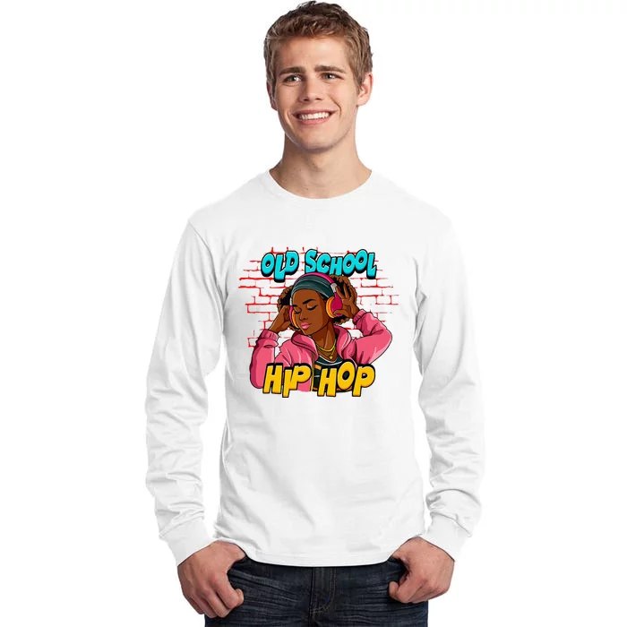 Old School Hip Hop Girl Tall Long Sleeve T-Shirt