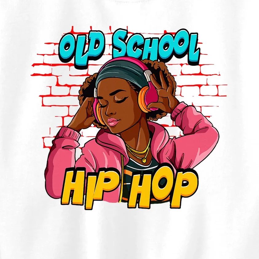 Old School Hip Hop Girl Kids Sweatshirt