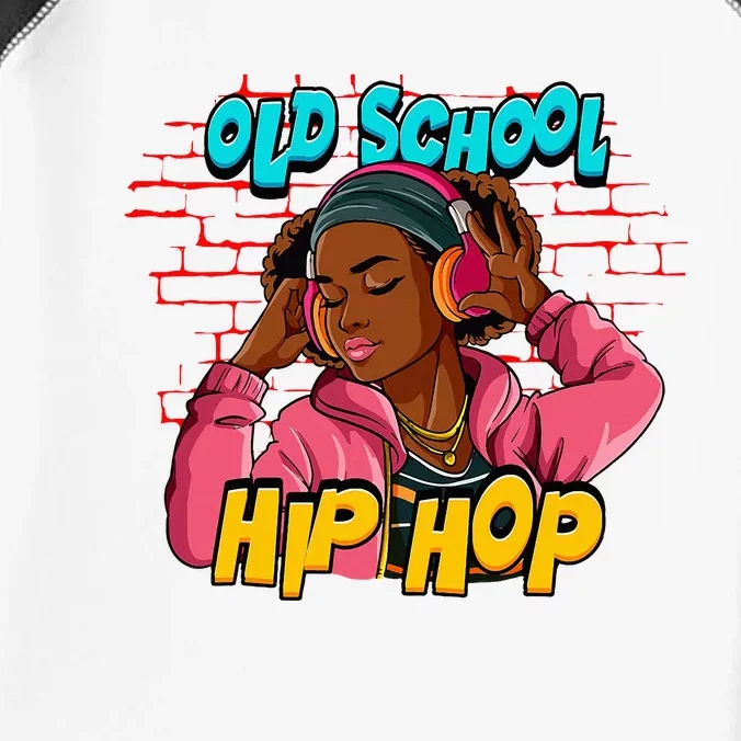 Old School Hip Hop Girl Infant Baby Jersey Bodysuit