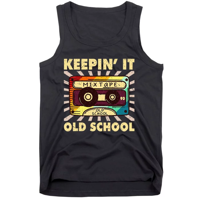 Old School Hip Hop 80s 90s Mixtape Tank Top