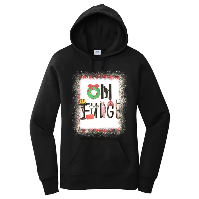 Oh Santa Hat Funny Christmas Story Family Christmas Women's Pullover Hoodie