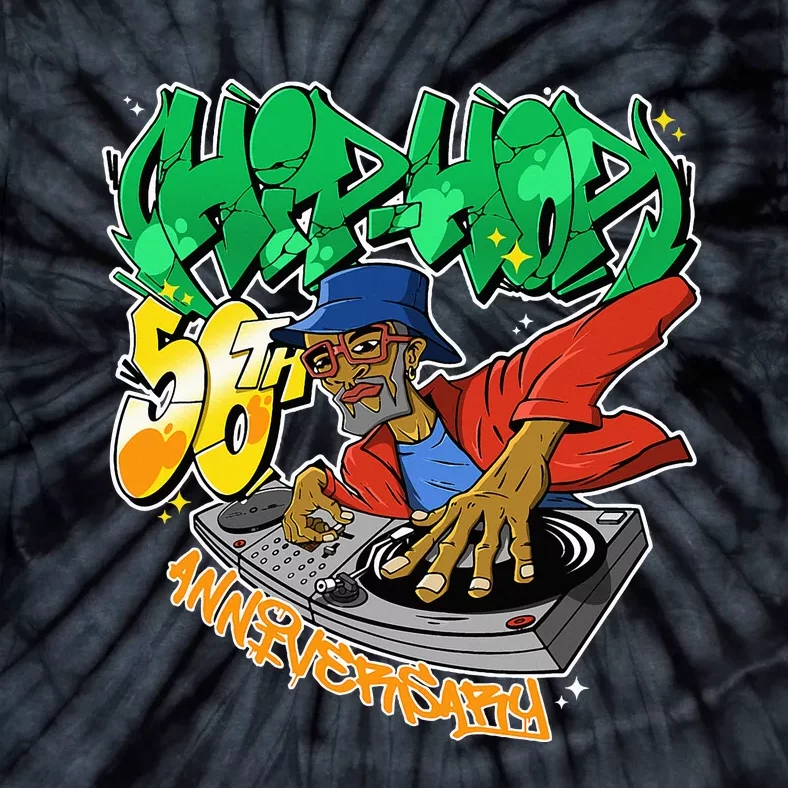 Old School Hip Hop Retro Hip Hop 90s Graffiti DJ Tie-Dye T-Shirt