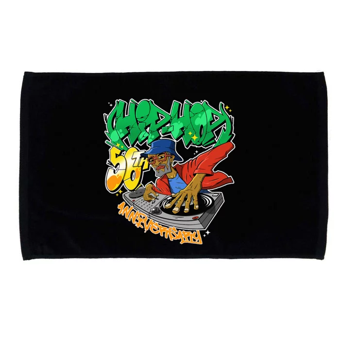 Old School Hip Hop Retro Hip Hop 90s Graffiti DJ Microfiber Hand Towel