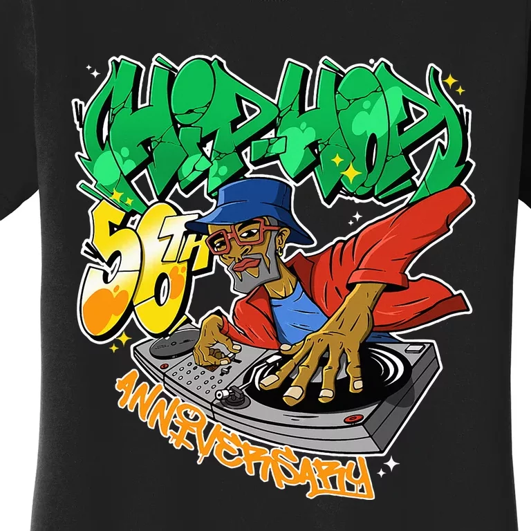 Old School Hip Hop Retro Hip Hop 90s Graffiti DJ Women's T-Shirt