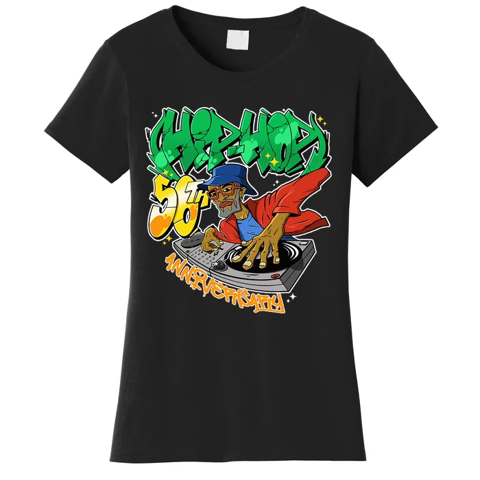 Old School Hip Hop Retro Hip Hop 90s Graffiti DJ Women's T-Shirt