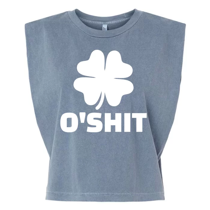 O'Shit Shamrock Garment-Dyed Women's Muscle Tee