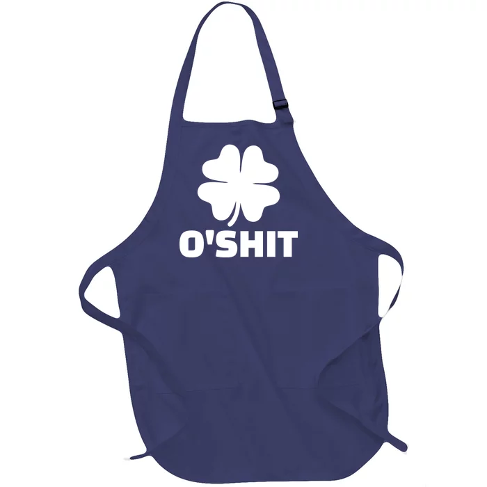 O'Shit Shamrock Full-Length Apron With Pocket