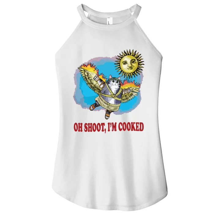 Oh Shoot Im Cooked Women’s Perfect Tri Rocker Tank