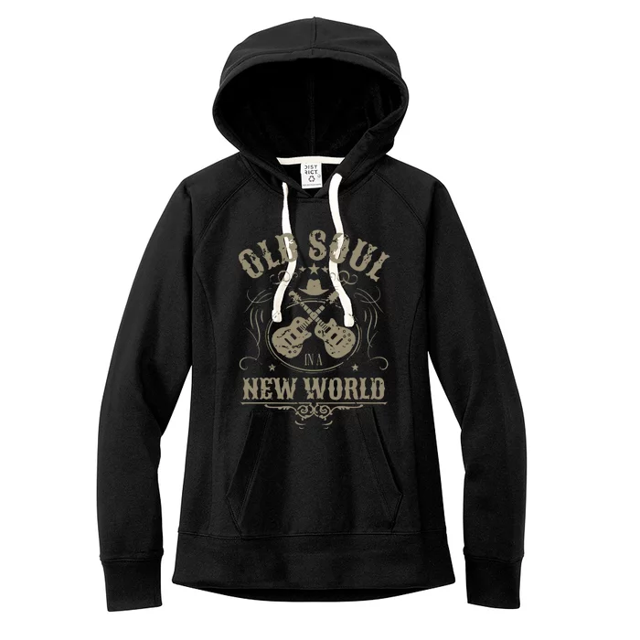 Old Soul In A New World Rich North Of Richmond Women's Fleece Hoodie