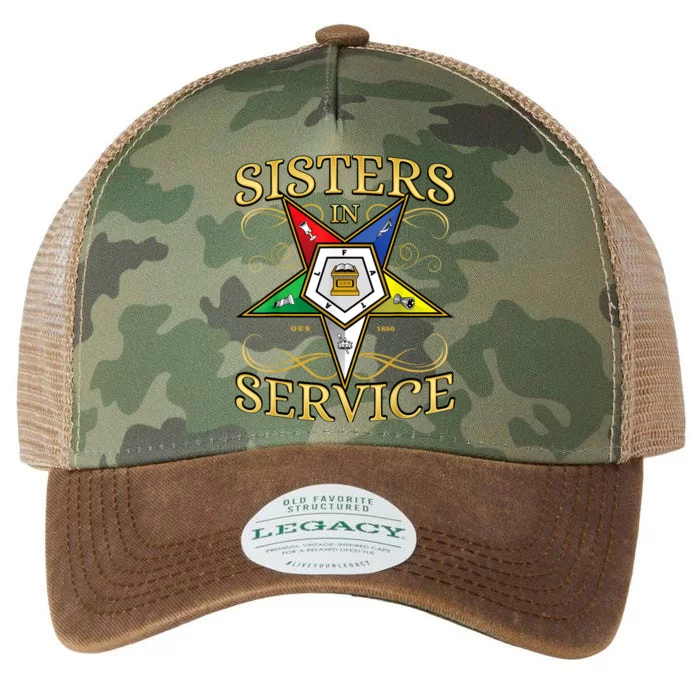 OES Sisters In Service Order Of The Eastern Star Legacy Tie Dye Trucker Hat