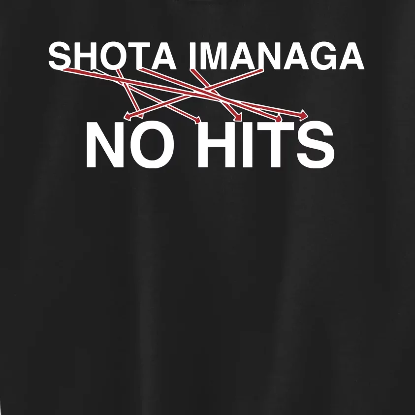 Obvious Shota Imanaga No Hits Kids Sweatshirt