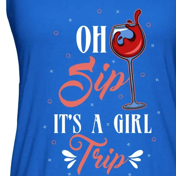 Oh Sip Its A Trip Cool Gift Ladies Essential Flowy Tank