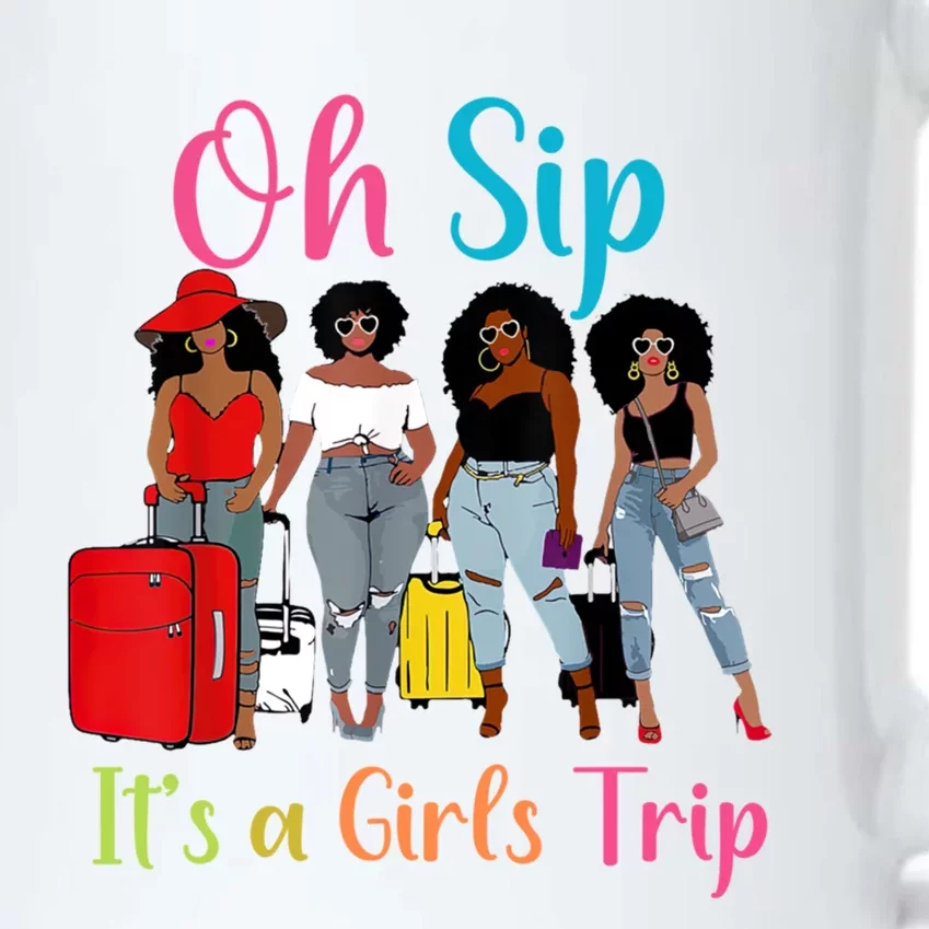 Oh Sip Its A Trip Black Queen African American Gift Black Color Changing Mug