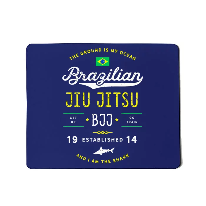 Ocean Shark Jiu Jitsu Shirts For BJJ, Jujitsu Gift Mousepad