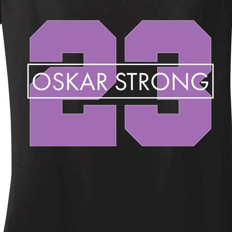 Oskar Strong Women's V-Neck T-Shirt