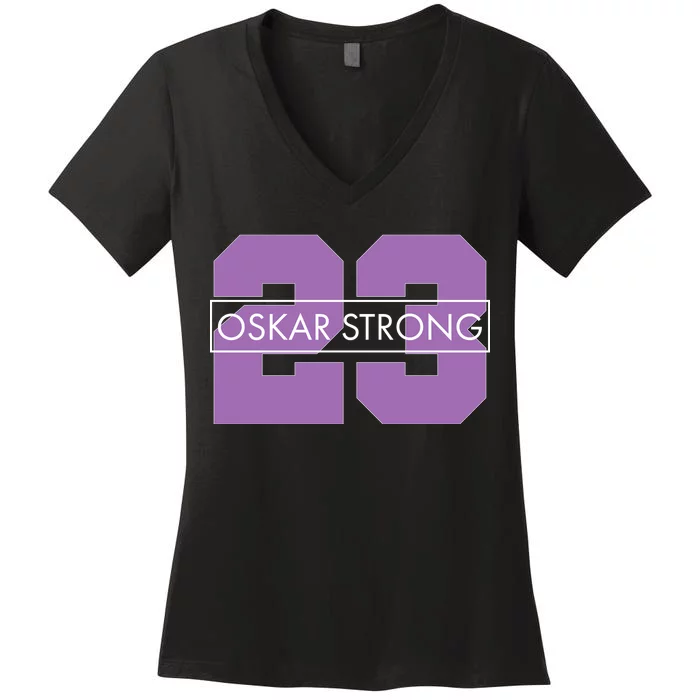 Oskar Strong Women's V-Neck T-Shirt