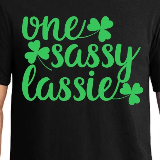 One Sassy Lassie Tee St Patrick's Day Gift Meaningful Gift Pajama Set