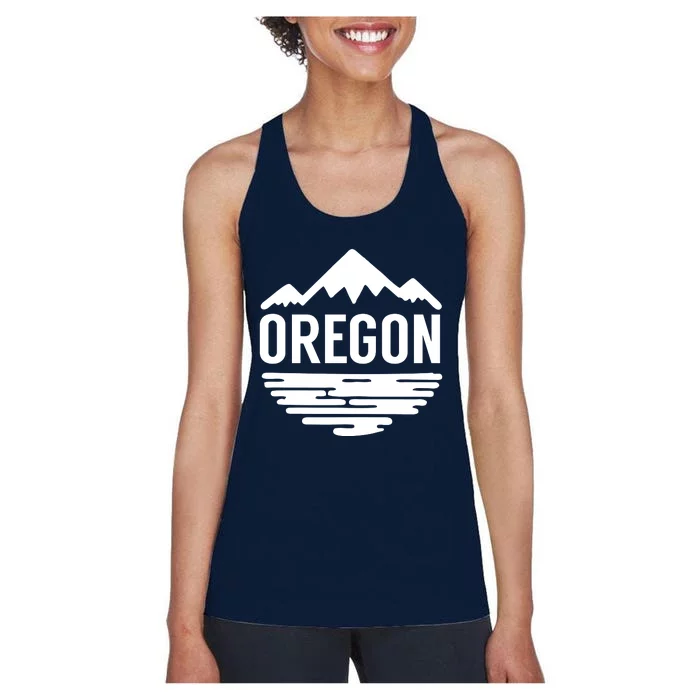 Oregon Simple Logo Women's Racerback Tank