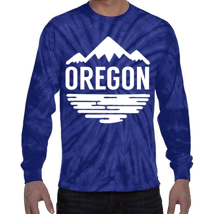 Oregon Simple Logo Tie-Dye Long Sleeve Shirt