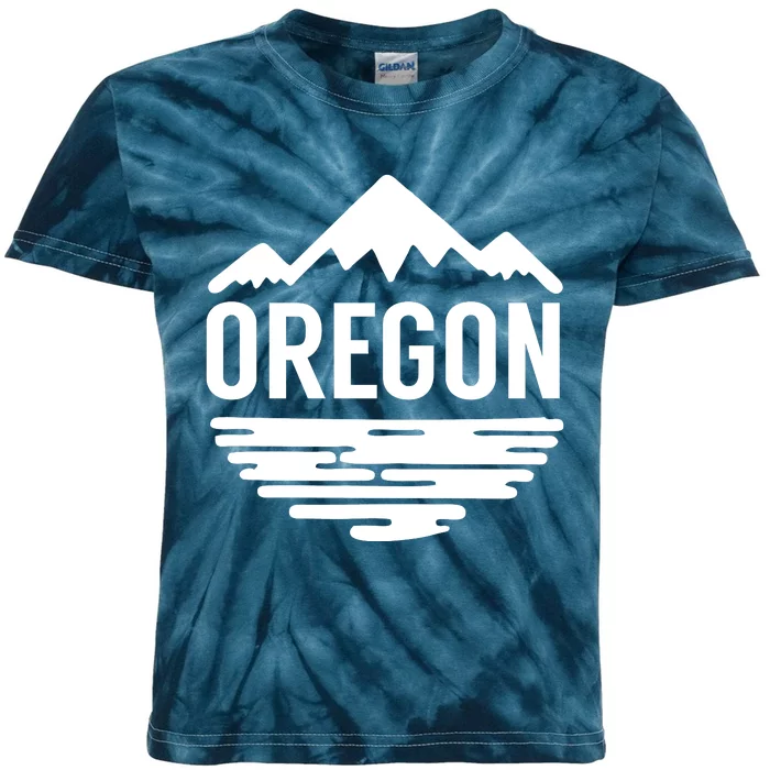 Oregon Simple Logo Kids Tie-Dye T-Shirt